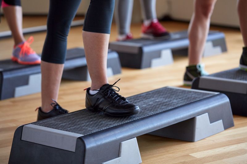 Excercise class using Xtreme HIPHOP Step
